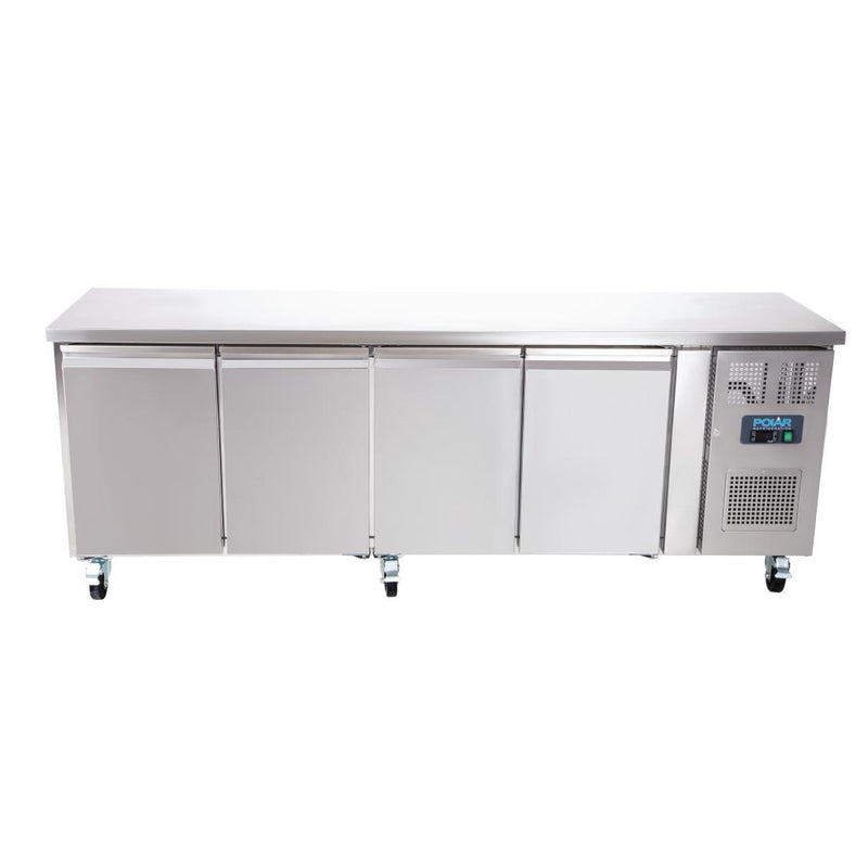 Polar U-Serie Viertüriger Thekenkühlschrank 449Ltr