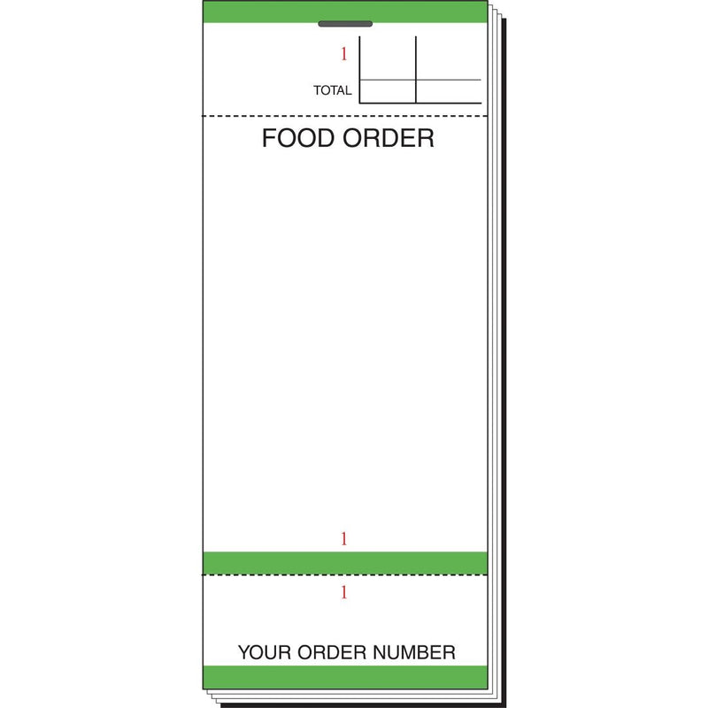 Olympia Bar Food Pad With Order Tickets Single Leaf (Pack of 50)