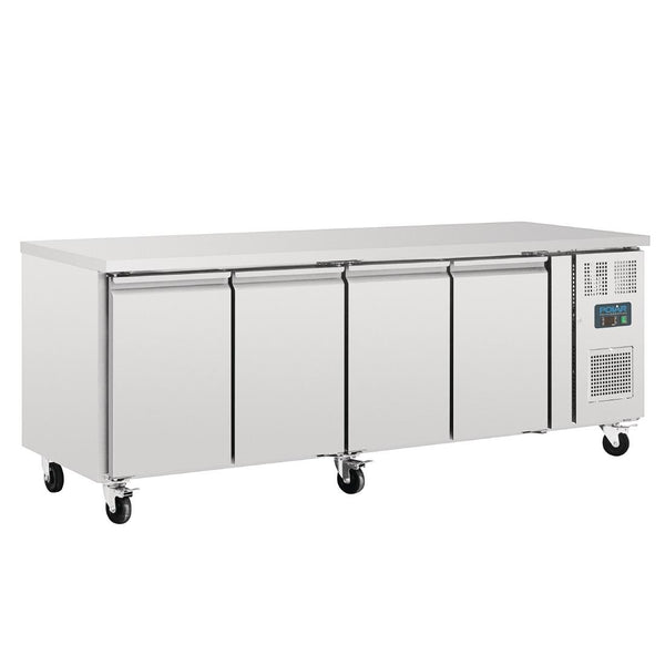 Polar U-Serie Viertüriger Thekenkühlschrank 553Ltr