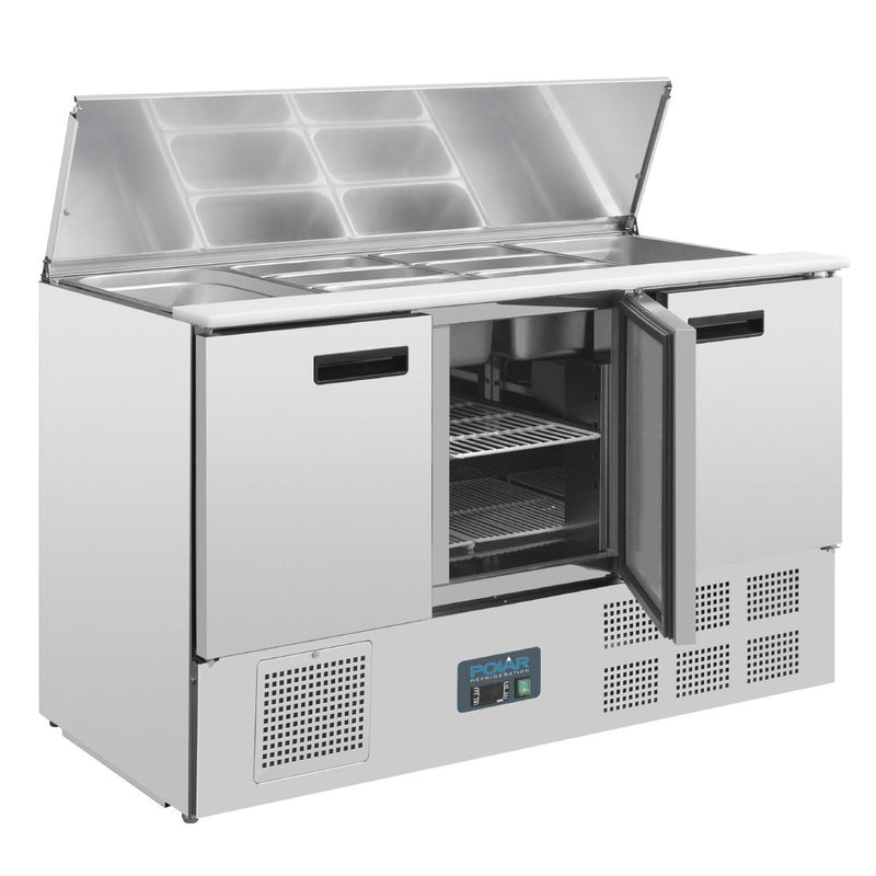 Polar G-Serie Saladette-Thekenkühlschrank 368Ltr