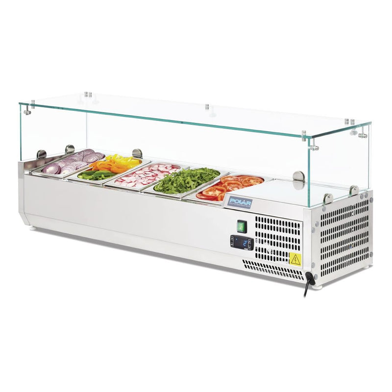 Polar G-Serie Arbeitsplatten-Zubereitungskühlschrank 5x 1/4GN