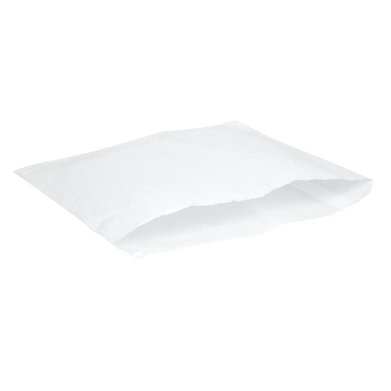 Vegware Compostable Recycled Flat Sandwich Bags White (Pack of 1000)