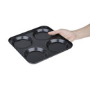 Vogue Carbon Steel Non-Stick Yorkshire Pudding Tray 4 Cup