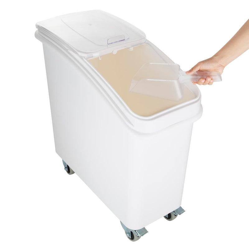 Vogue Polypropylene Ingredient Bin with Scoop 81Ltr