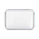 Pyrex rechteckige Bräterform aus Glas, 400 mm