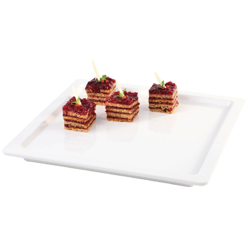 APS Apart Melamine Square Tray White 330mm