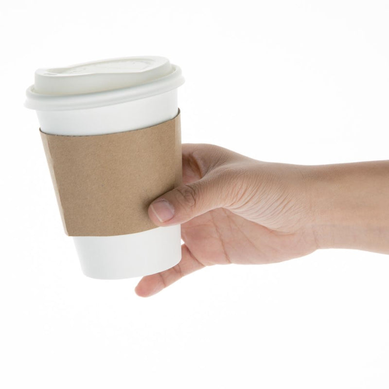 Fiesta Compostable Corrugated Cup Sleeves for 12/16oz Cups (Pack of 1000)