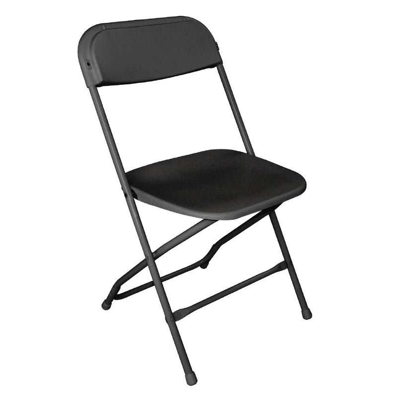 Bolero PP Folding Chairs Black (Pack of 10)