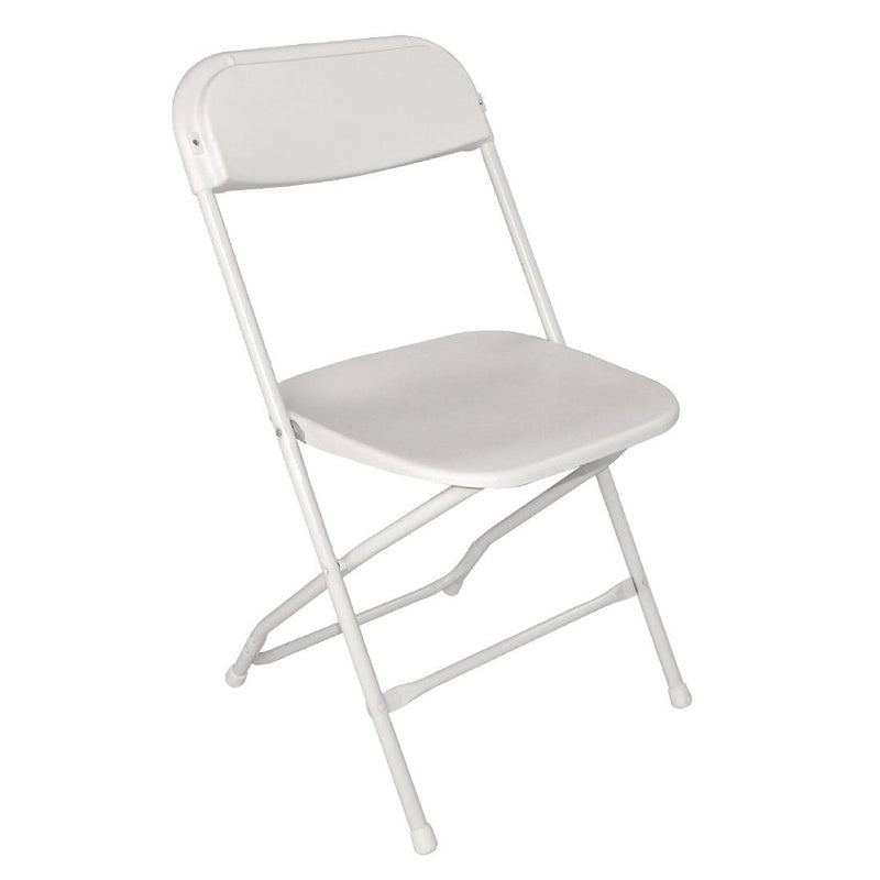 Bolero PP Folding Chairs White (Pack of 10)