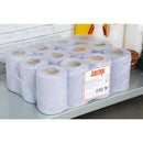 Jantex Blue Mini Centrefeed Rolls 1ply (Pack of 12)