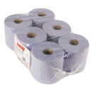 Jantex Blue Centrefeed Rolls 1ply 300m (Pack of 6)