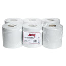 Jantex Centrefeed White Rolls 1-Ply 288m (Pack of 6)