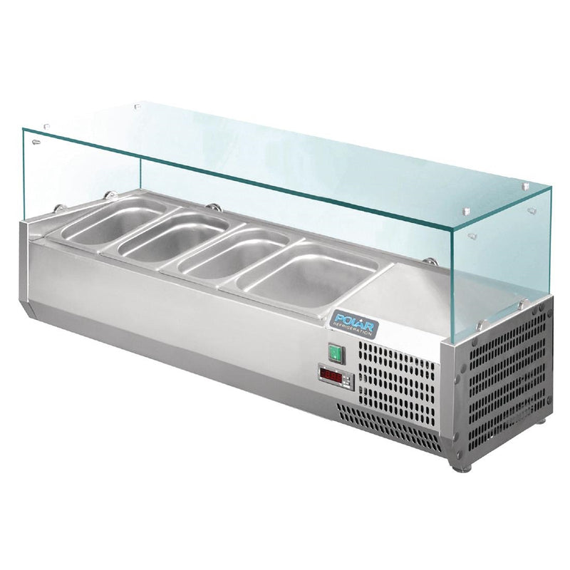 Arbeitsplatten-Zubereitungskühlschrank der Polar G-Serie, 3x 1/3GN und 1x 1/2GN