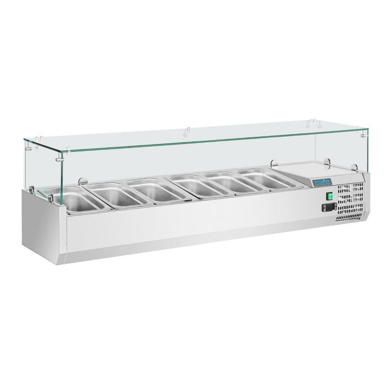 Arbeitsplatten-Zubereitungskühlschrank der Polar G-Serie, 5 x 1/3 GN und 1 x 1/2 GN