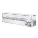 Réfrigérateur de préparation de comptoir Polar série G 5x 1/3GN et 1x 1/2GN