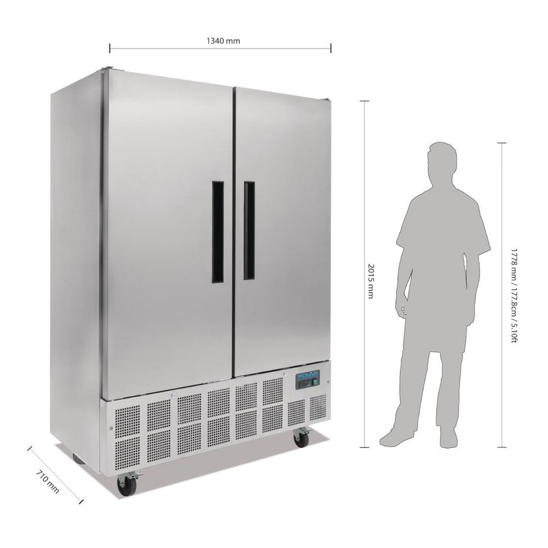 Polar G-Serie Slimline-Kühlschrank mit Doppeltür, 960 l