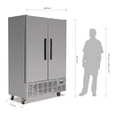 Polar G-Series Double Door Slimline Freezer 960Ltr