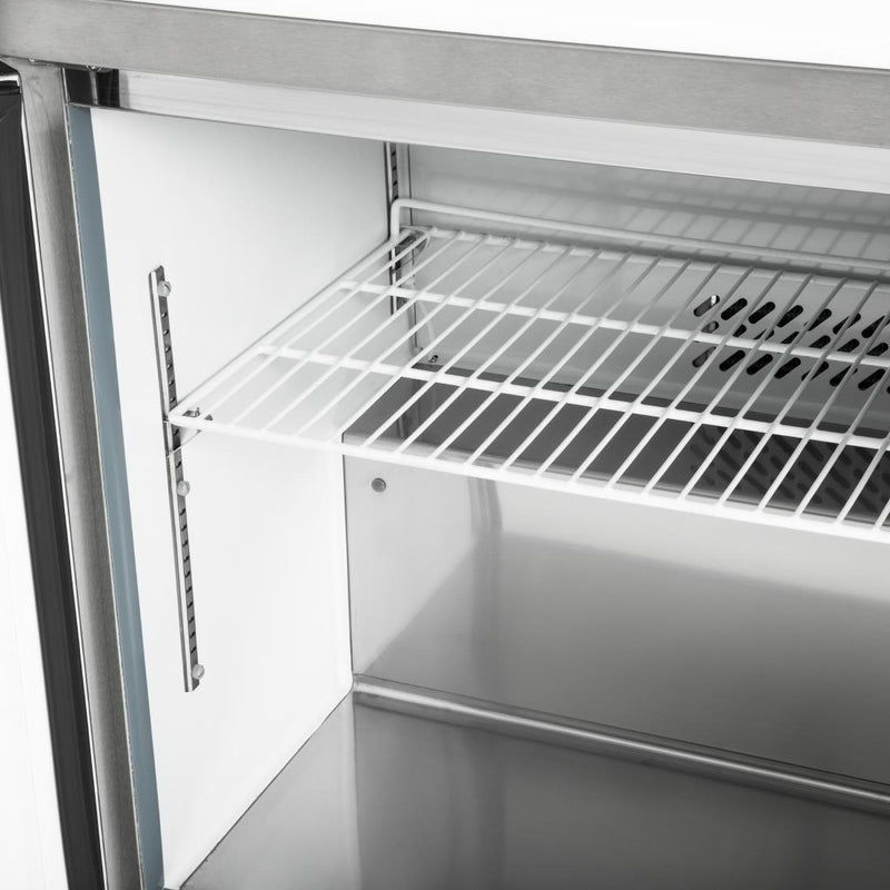 Polar U-Serie Doppeltür-Zubereitungsthekenkühlschrank 527Ltr