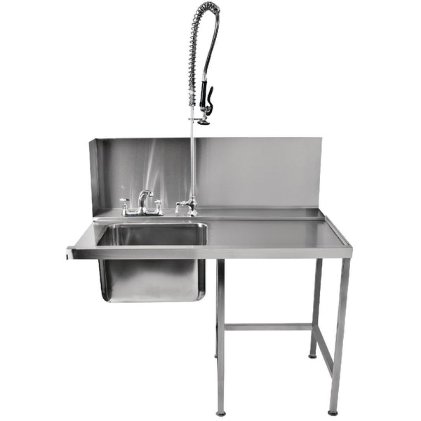 Classeq Pass-Through Dishwasher Table with Spray Mixer T11SENR