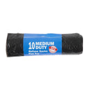 Jantex Large Medium Duty Black Bin Bags 80Ltr (Pack of 10)
