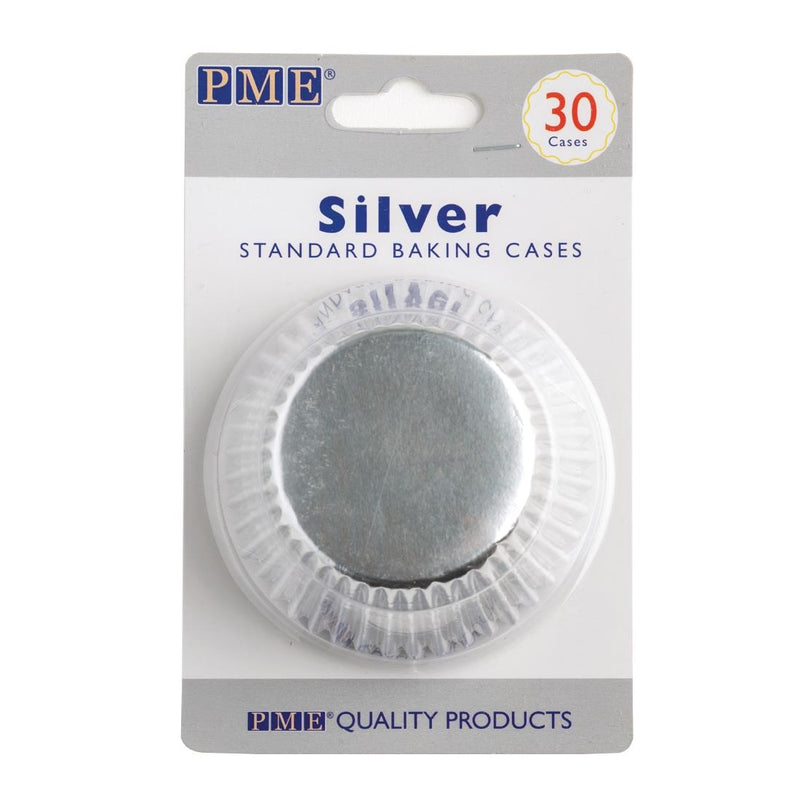 PME Cupcake-Backförmchen, Silber, 30 Stück