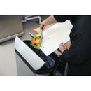 Rubbermaid Slim Jim End Step on Pedal Bin Stainless Steel 90Ltr