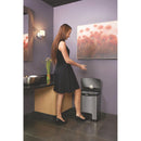 Rubbermaid Slim Jim Front Step on Pedal Bin Stainless Steel 30Ltr