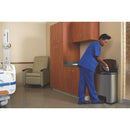 Rubbermaid Slim Jim Front Step on Pedal Bin Stainless Steel 50Ltr