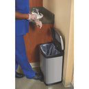 Rubbermaid Slim Jim Front Step on Pedal Bin Stainless Steel 50Ltr