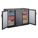 Polar G-series 850mm Triple Door Back Bar Cooler Solid Door 320 Ltr