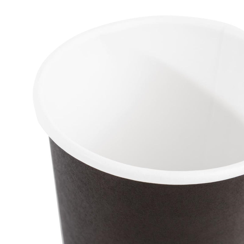 Fiesta Recyclable Espresso Cups Single Wall Black 112ml / 4oz (Pack of 50)