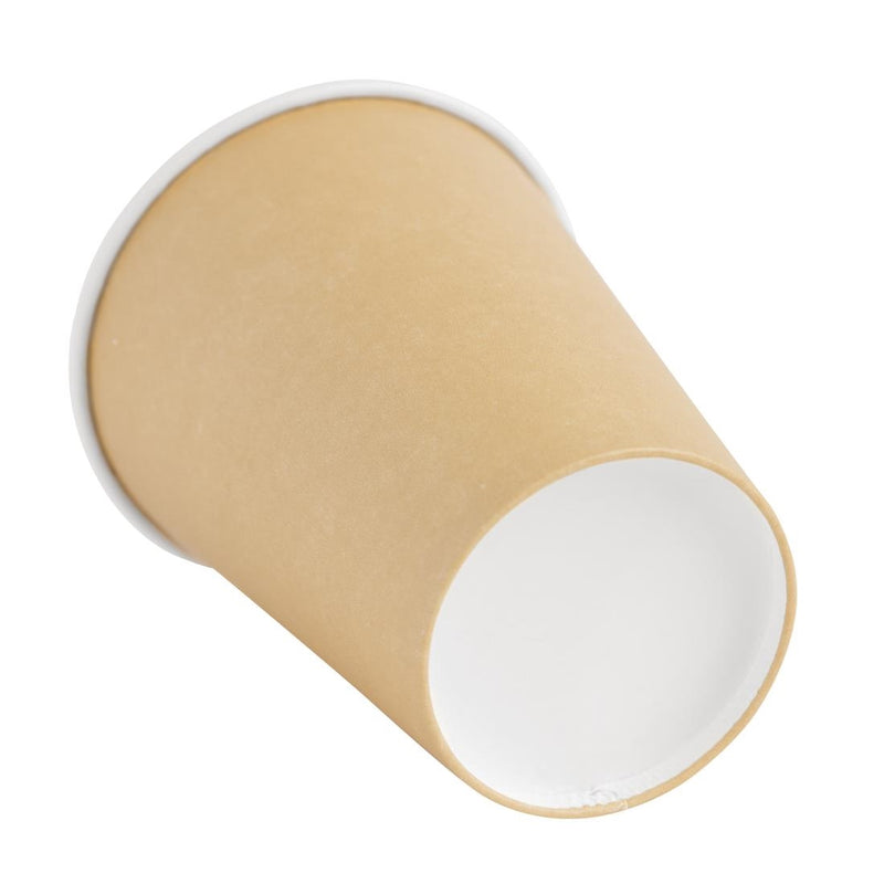 Fiesta Recyclable Coffee Cups Single Wall Kraft 340ml / 12oz (Pack of 1000)