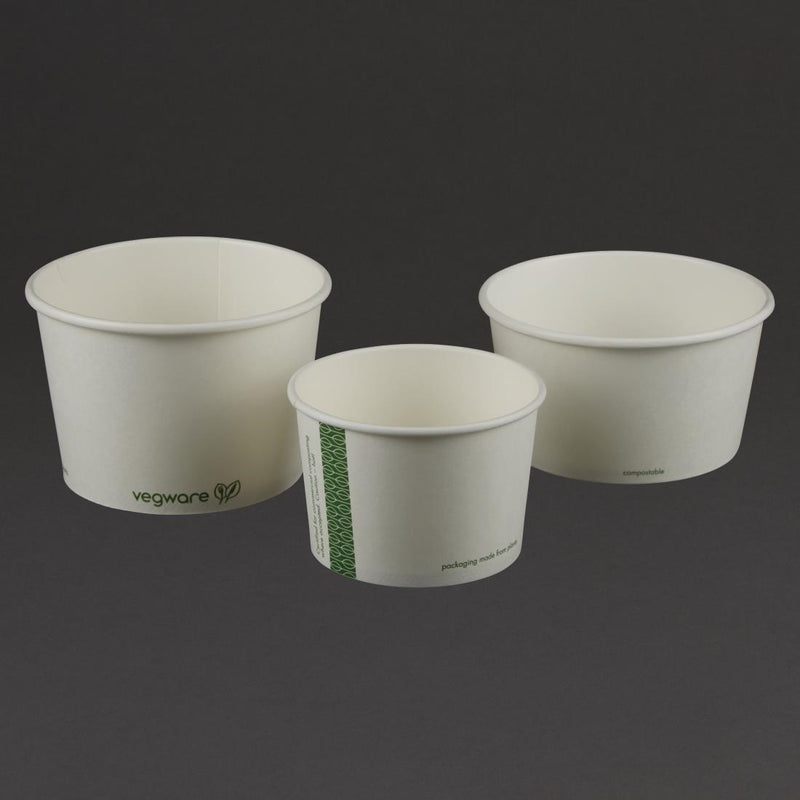 Vegware Compostable Hot Food Pots 340ml / 12oz (Pack of 500)