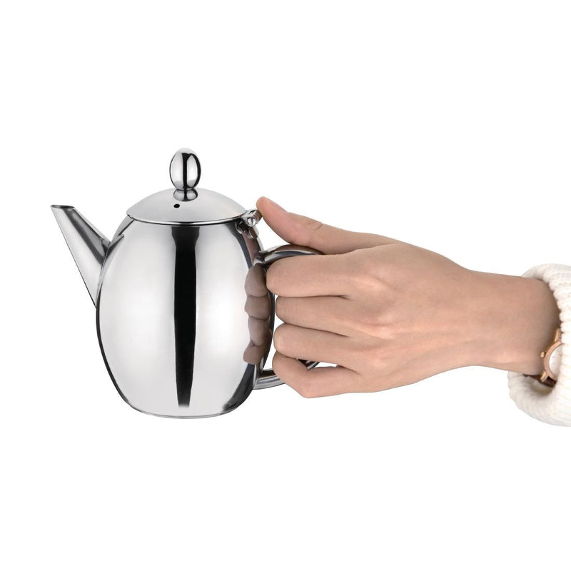 Olympia Richmond Stainless Steel Teapot 500ml