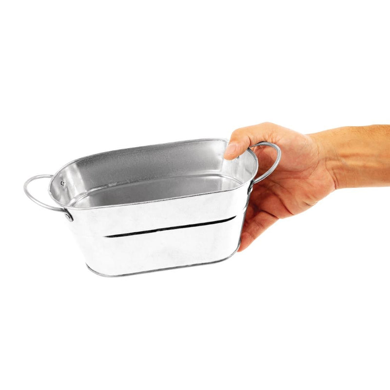 Olympia Mini Metal Food Bucket Rectangle