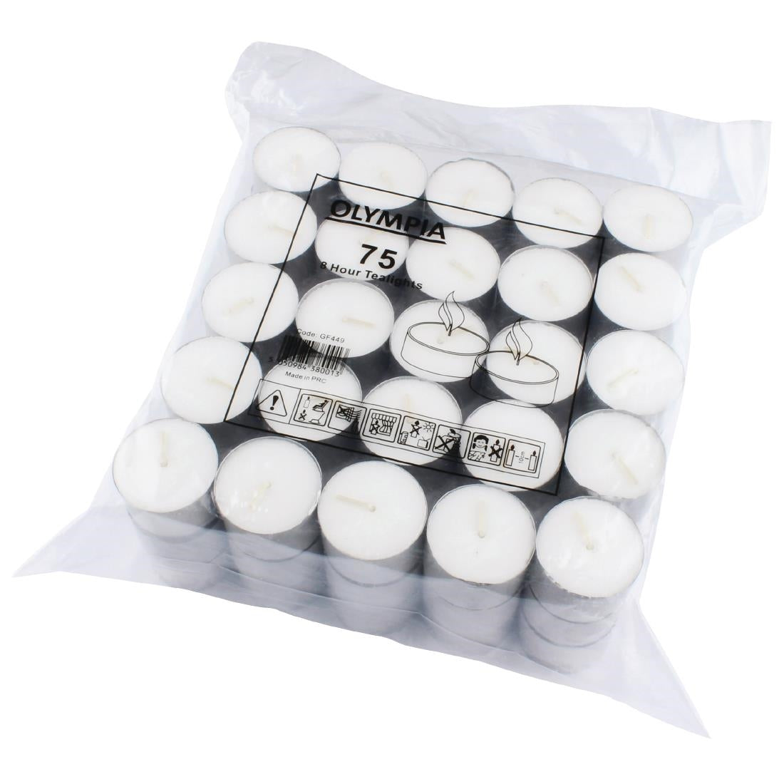 Olympia 8-Stunden-Teelichter (75er-Pack)