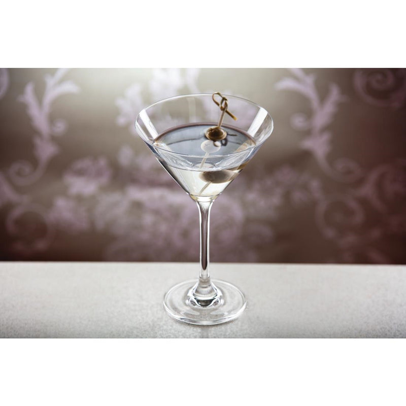 Olympia Bar Collection Crystal Martini Glasses 275ml (Pack of 6)