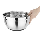 Vogue Stainless Steel Mixing Bowl with Silicone Base 5Ltr