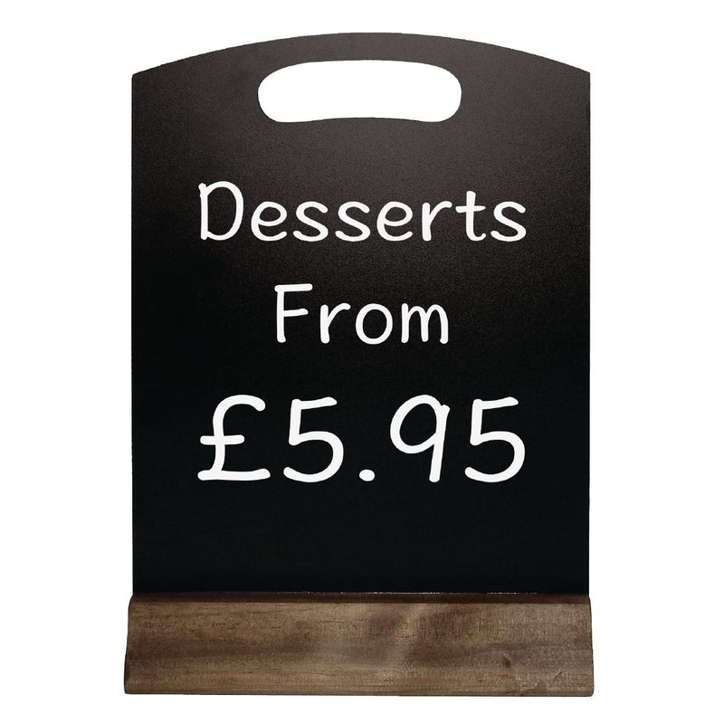 Olympia Freestanding Table Top Blackboard 225 x 150mm