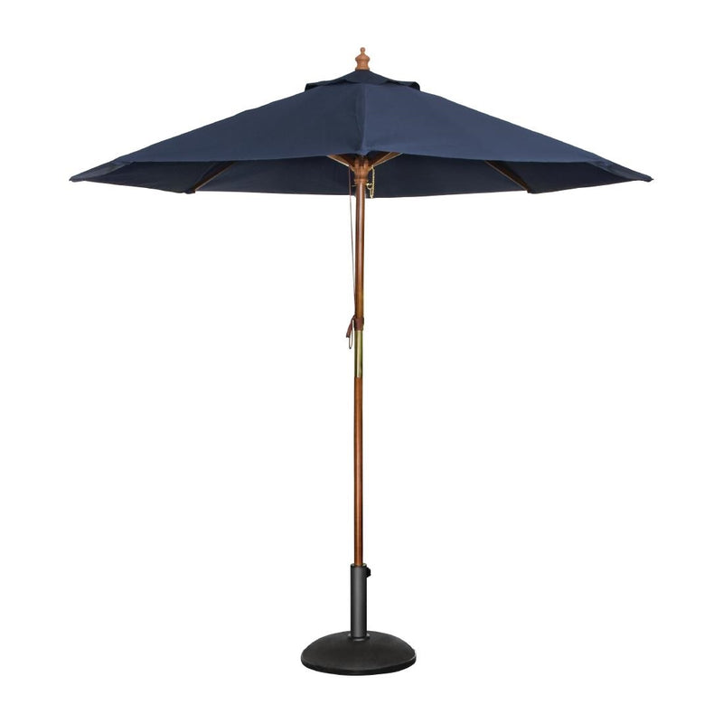 Bolero Round Parasol 3m Diameter Navy Blue