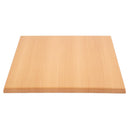 Bolero Pre-drilled Square Tabletop Beech Effect 600mm