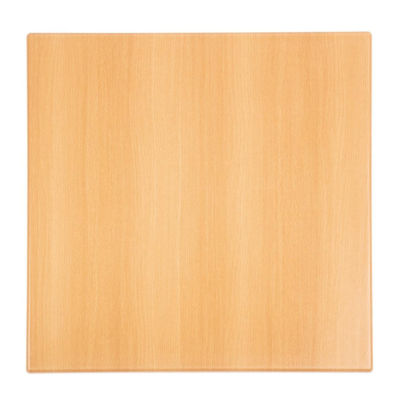 Bolero Square Beech Tabletop and Base