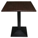 Bolero Pre-drilled Square Tabletop Dark Brown 700mm