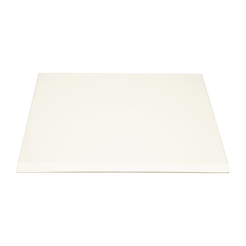 Bolero Square Table Top White 700mm