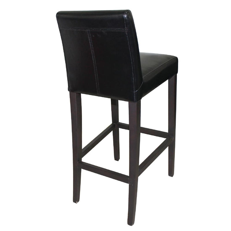 Bolero Faux Leather High Bar Stool Black