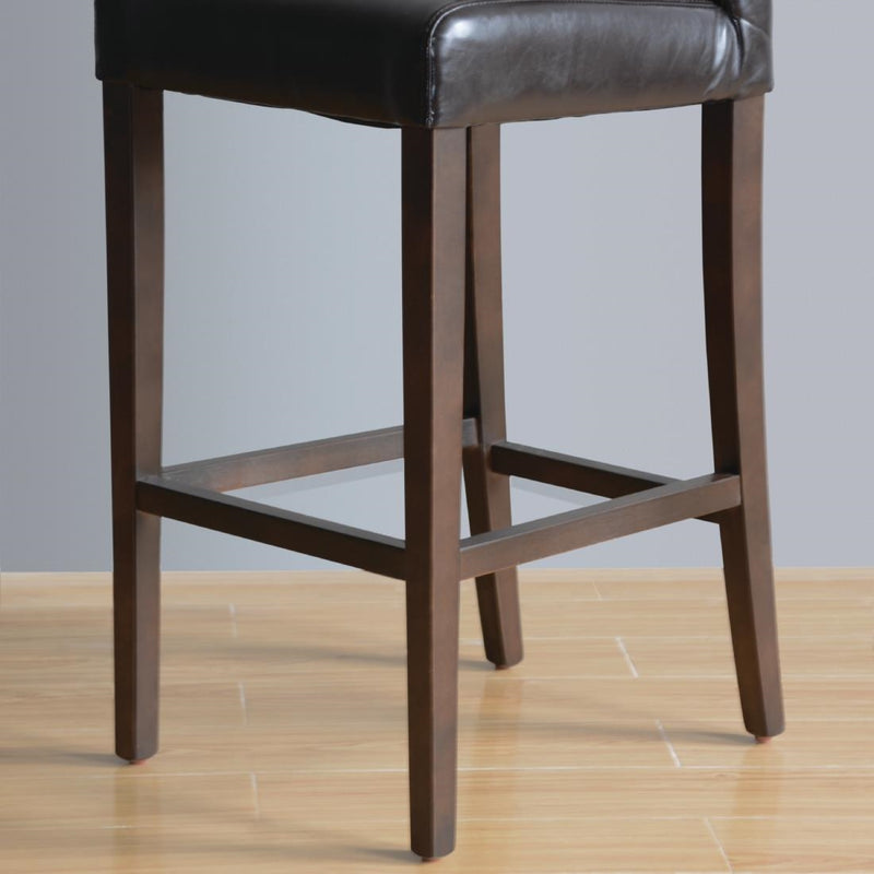 Bolero Faux Leather High Bar Stool Brown (Single)