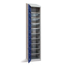 Garment 10 Door Dispensing Locker Sloping Top