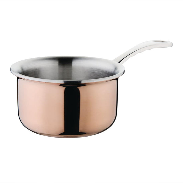 Vogue Mini Copper Tri Wall Saucepan 90mm