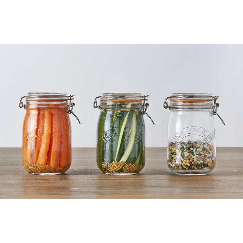 Kilner Einmachglas mit Clipverschluss, 1000 ml