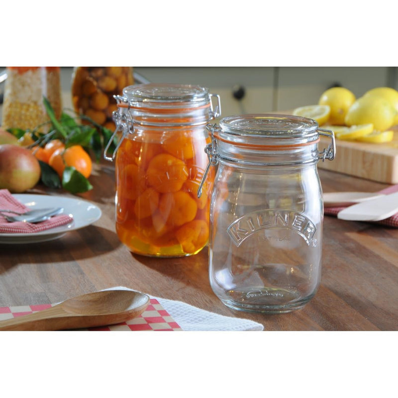 Kilner Einmachglas mit Clipverschluss, 1000 ml